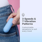 Le Wand Mini Vibe Bullet Vibrator – Rechargeable & Waterproof Sky Blue
