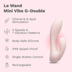 Le Wand Mini Vibe G-Double | Rechargeable Rabbit Vibrator Pink