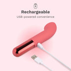 Le Wand Mini Vibe G-Love Rechargeable G-Spot Vibrator Dark Pink