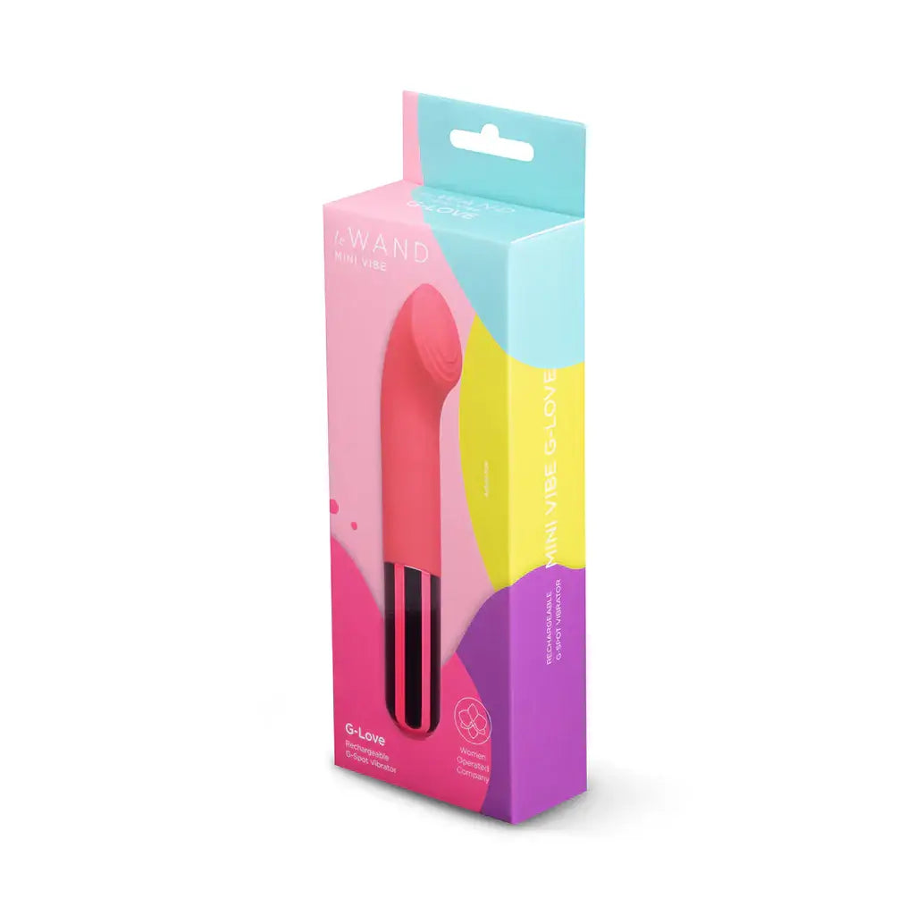 Le Wand Mini Vibe G-Love Rechargeable G-Spot Vibrator Dark Pink
