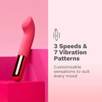 Le Wand Mini Vibe G-Love Rechargeable G-Spot Vibrator Dark Pink