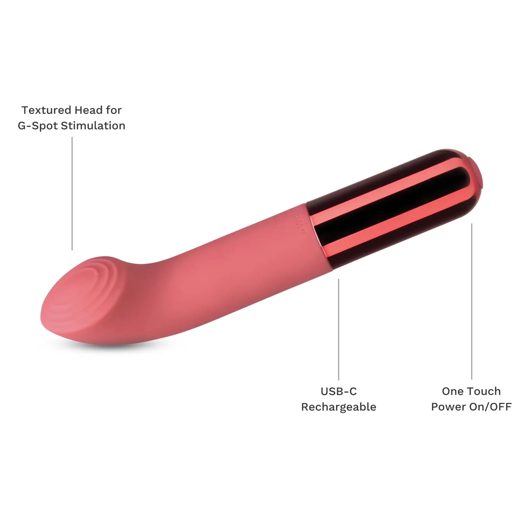 Le Wand Mini Vibe G-Love Rechargeable G-Spot Vibrator Dark Pink