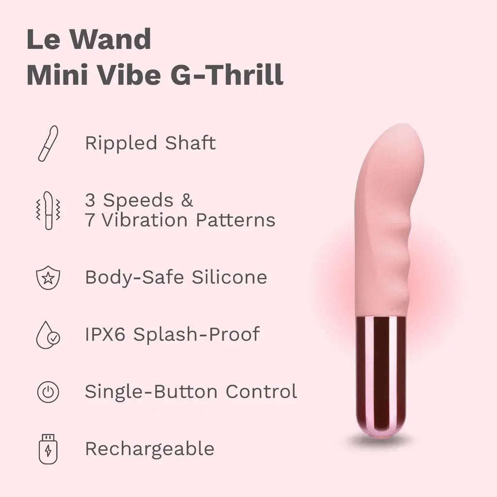 Le Wand Mini Vibe G-Thrill G-Spot Vibrator Pink