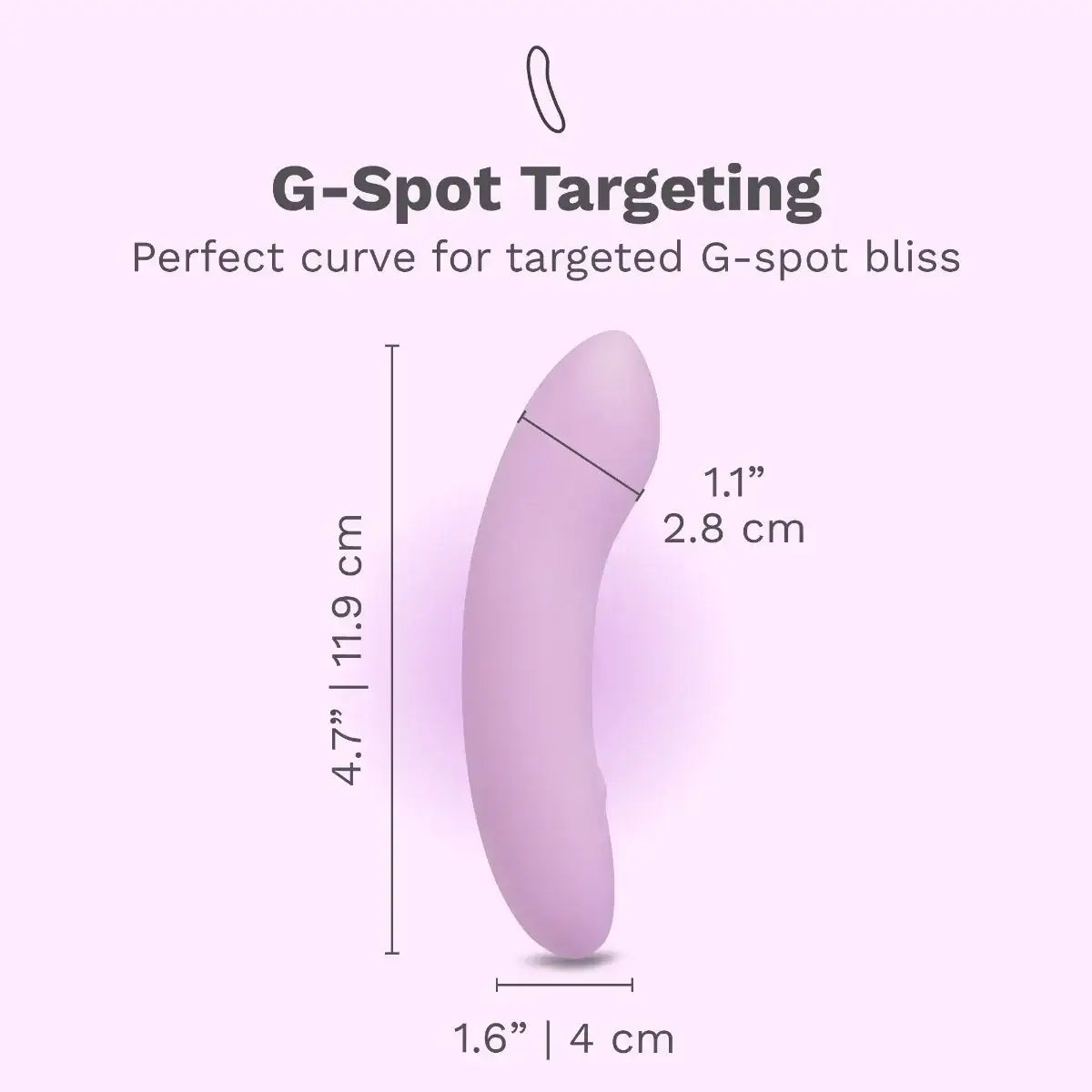 Le Wand Mini Vibe Glide G-Spot Vibrator Lilac