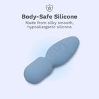 Le Wand Mini Vibe Pocket Rechargeable Vibrator Light Blue