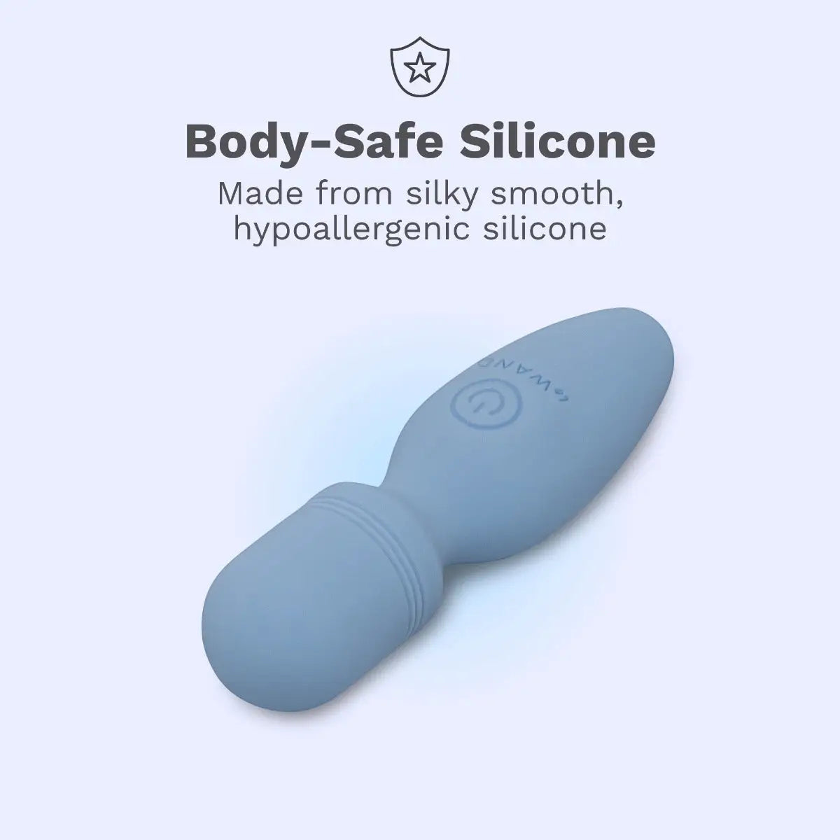 Le Wand Mini Vibe Pocket Rechargeable Vibrator Light Blue