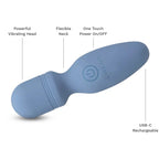 Le Wand Mini Vibe Pocket Rechargeable Vibrator Light Blue