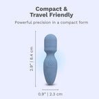 Le Wand Mini Vibe Pocket Rechargeable Vibrator Light Blue