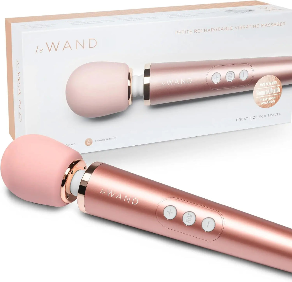 Le Wand Petite Rechargeable Vibrator Rose Gold