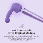 Le Wand Petite Ripple Attachment - Weighted Silicone Curve Purple