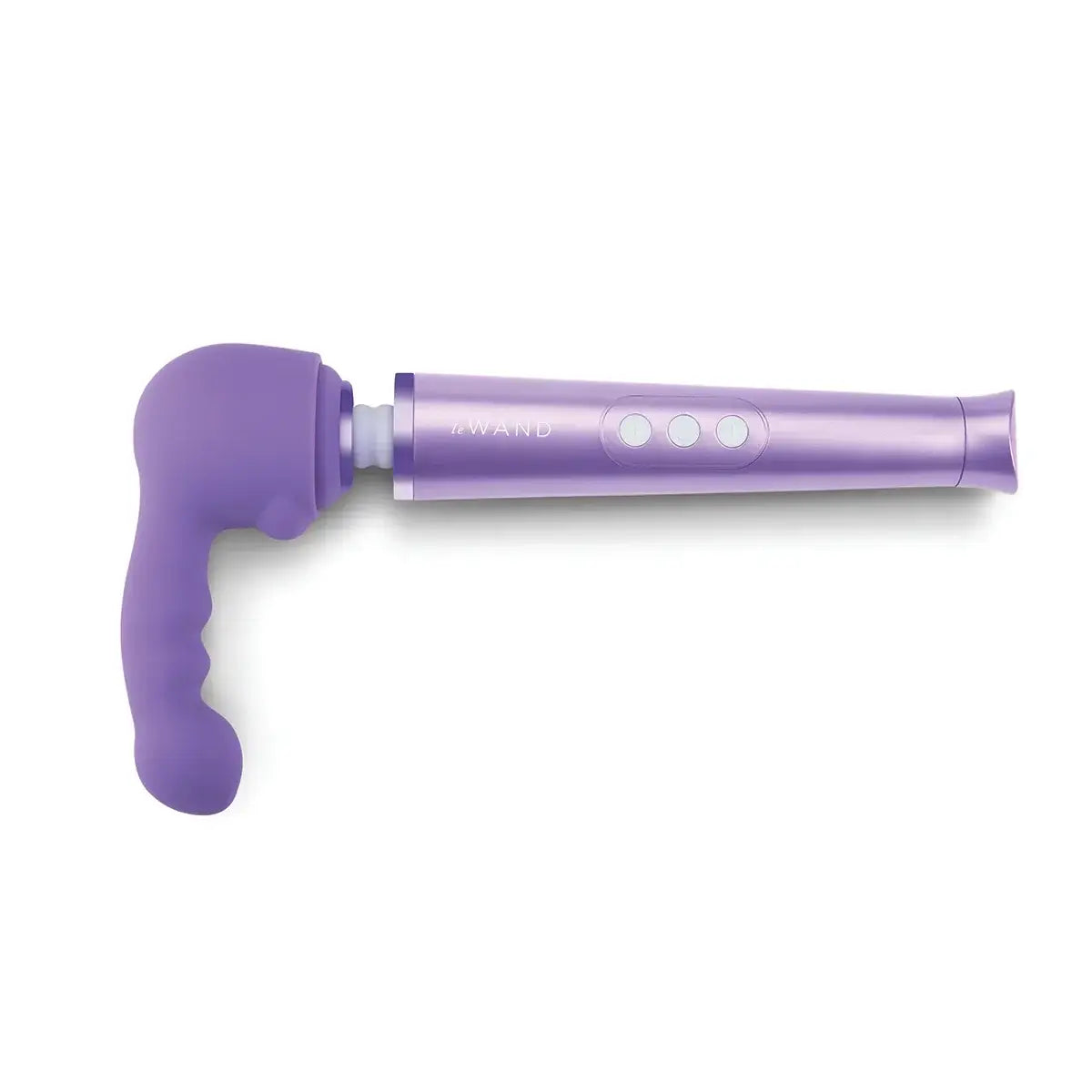 Le Wand Petite Ripple Attachment - Weighted Silicone Curve Purple