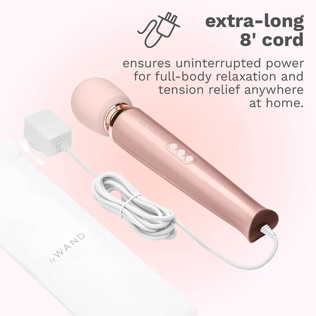 Le Wand Plug-In Vibrating Massager – Corded with Unlimited Power