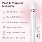 Le Wand Plug-In Vibrating Massager – Corded with Unlimited Power