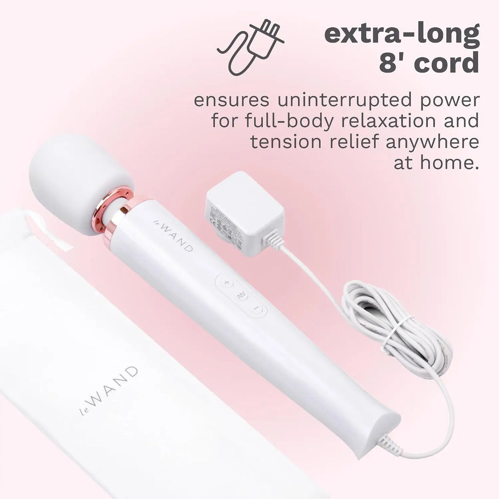 Le Wand Plug-In Vibrating Massager – Corded with Unlimited Power