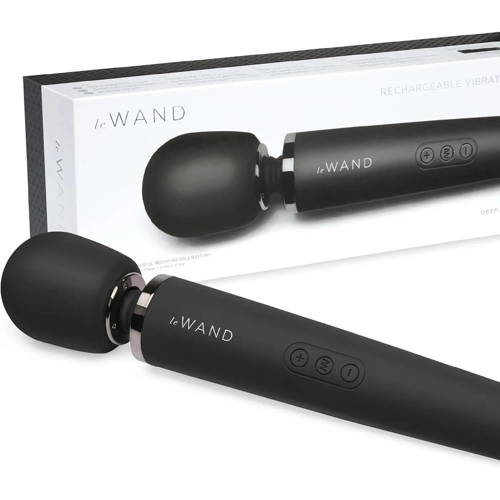 Le Wand Rechargeable Vibrator - Premium Massage Black