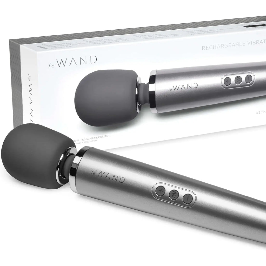 Le Wand Rechargeable Vibrator - Premium Massage Gray