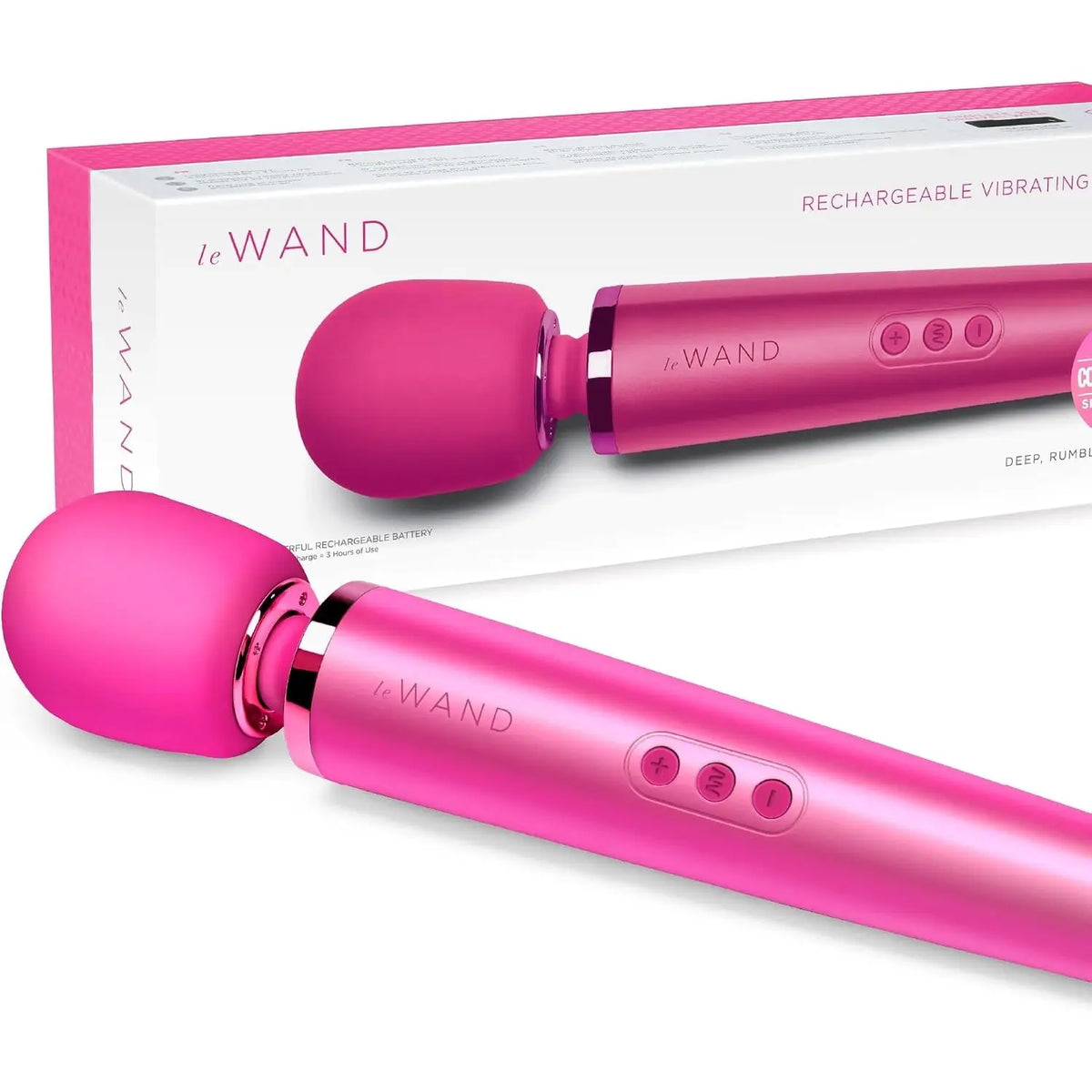 Le Wand Rechargeable Vibrator - Premium Massage Magenta
