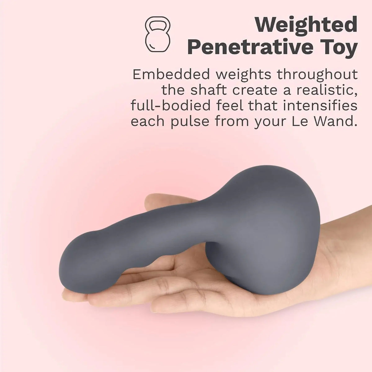 Le Wand Ripple Weighted Attachment for Massagers Gray