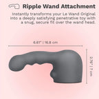 Le Wand Ripple Weighted Attachment for Massagers Gray
