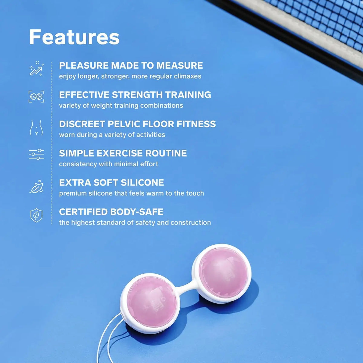 LELO Beads Mini - Kegel Exercise Balls for Pelvic Floor