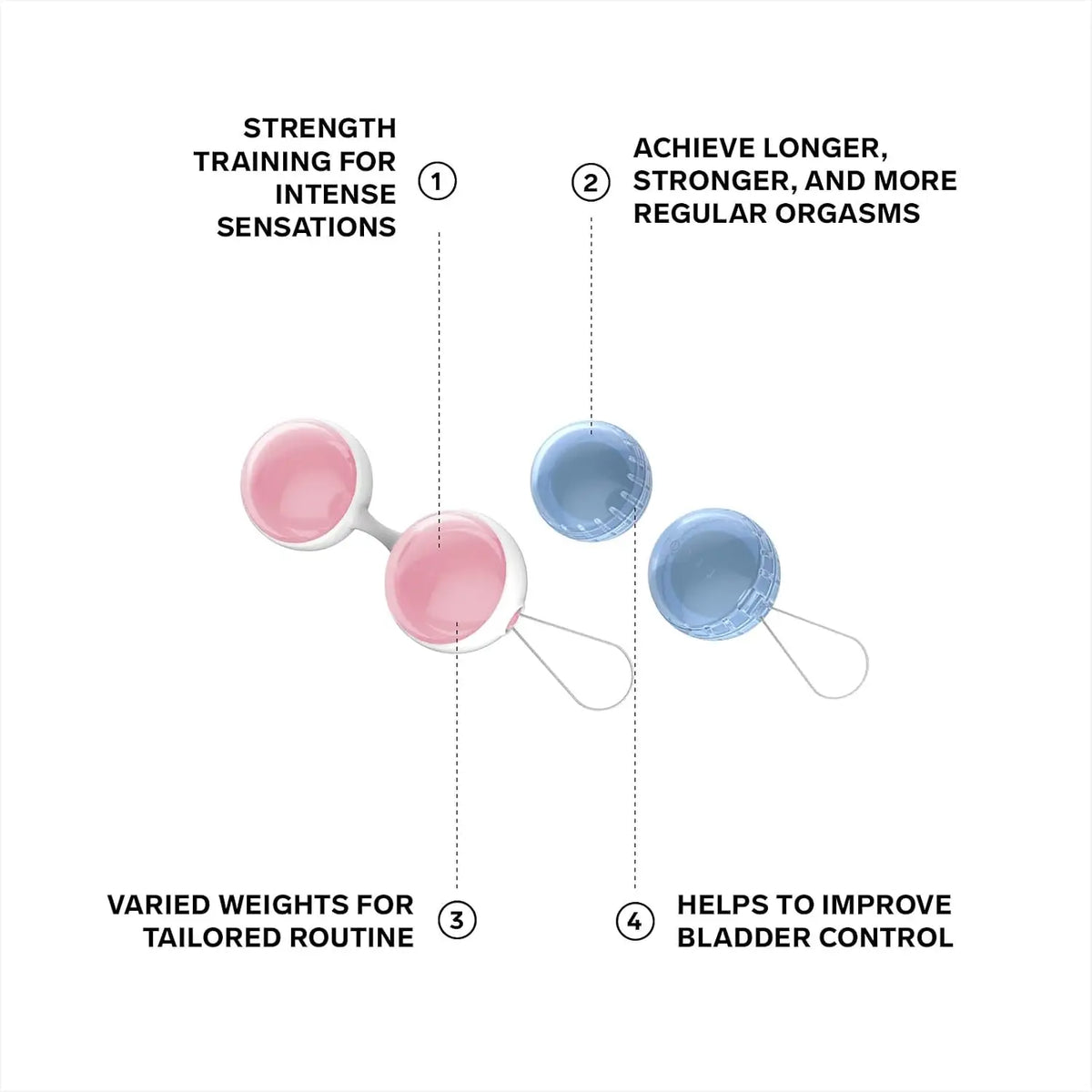 LELO Beads Mini - Kegel Exercise Balls for Pelvic Floor