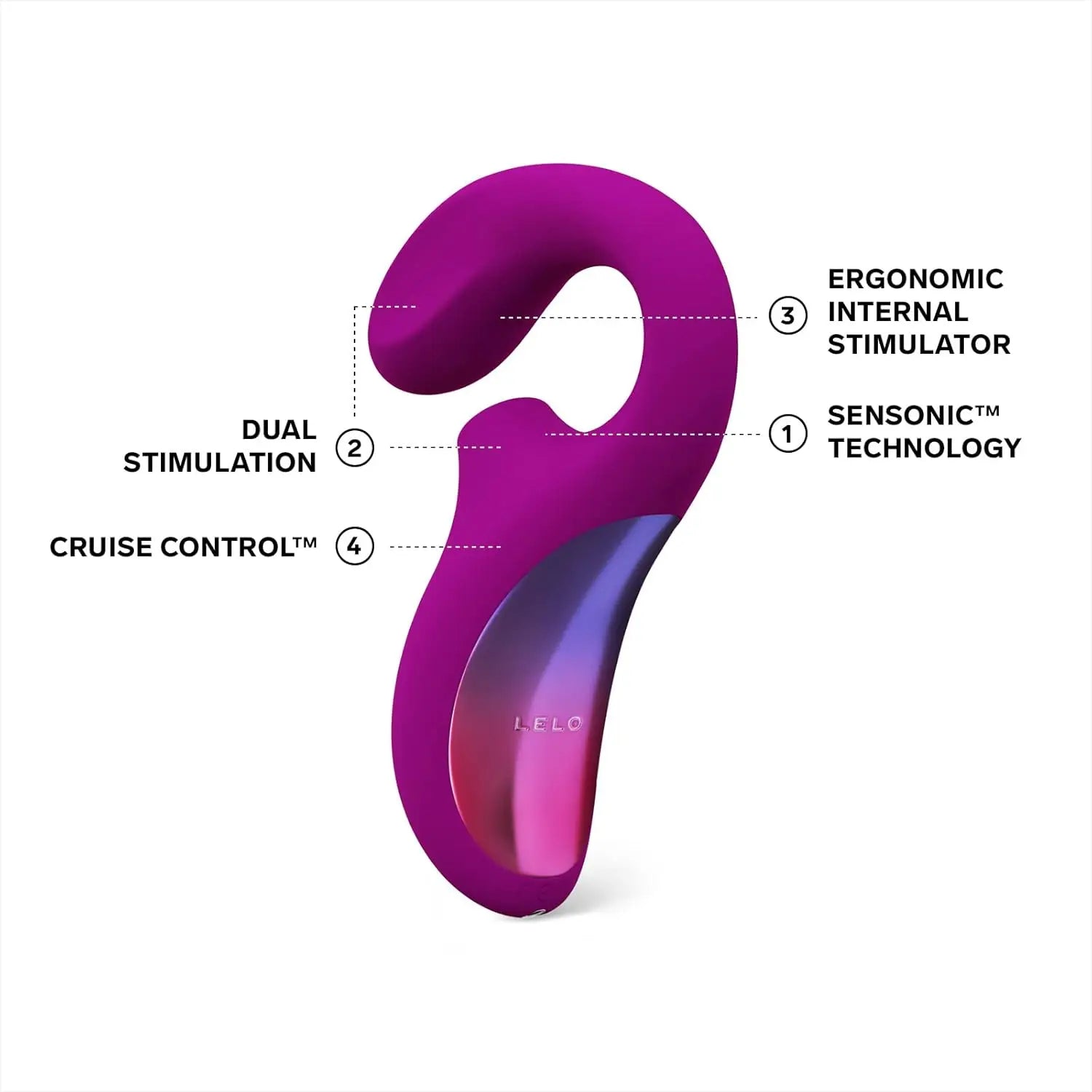 LELO Enigma™ Cruise Dual Stimulation Sonic Massager