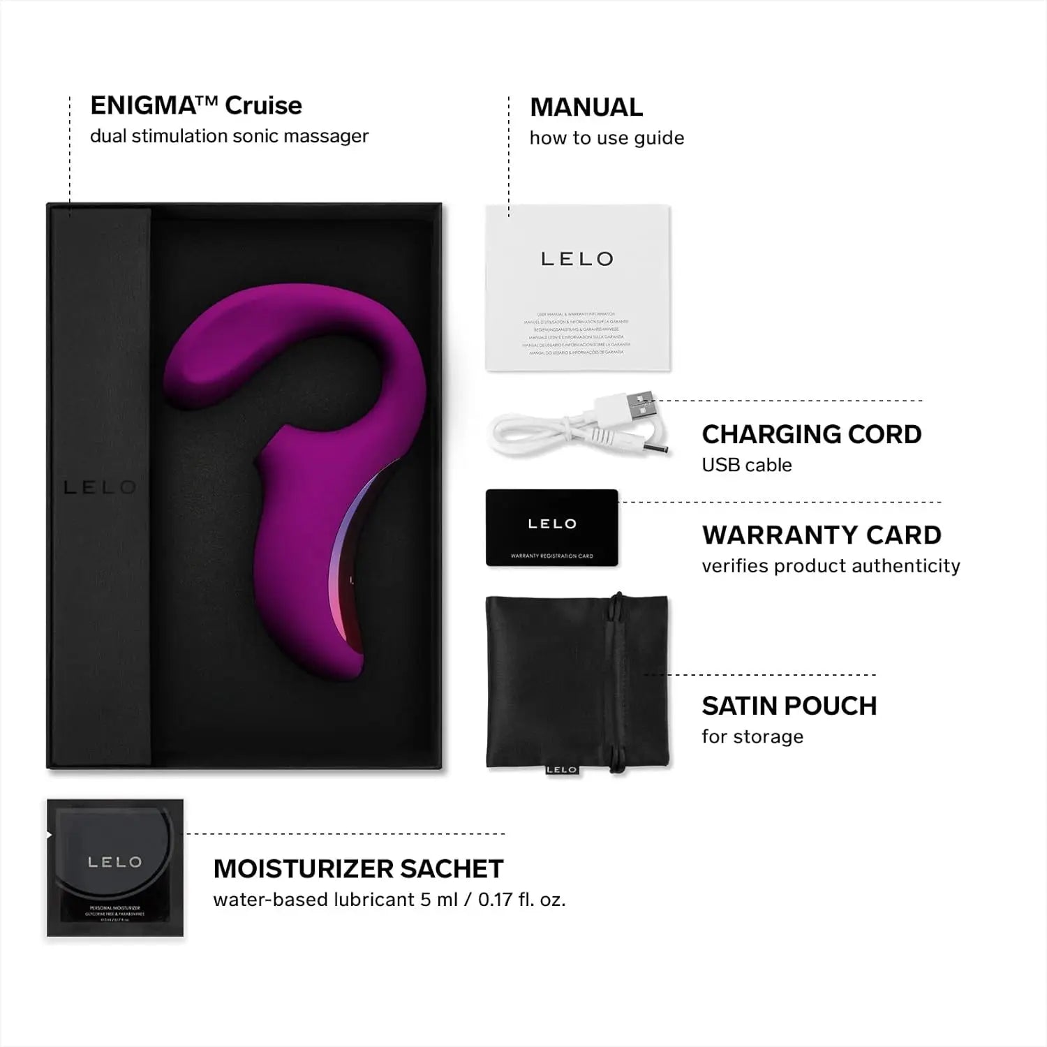 LELO Enigma™ Cruise Dual Stimulation Sonic Massager