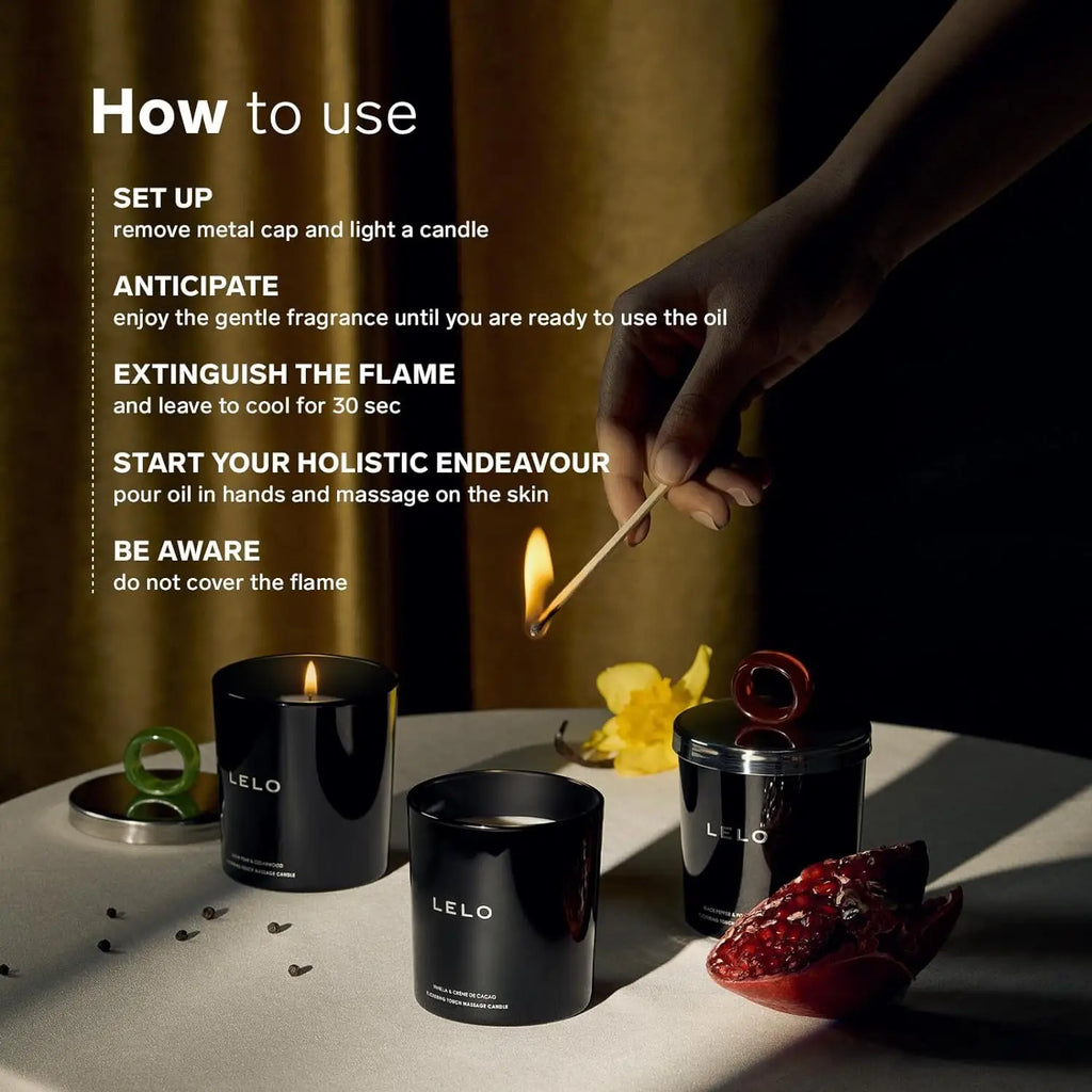 LELO Flickering Touch Massage Candles - Rolik®