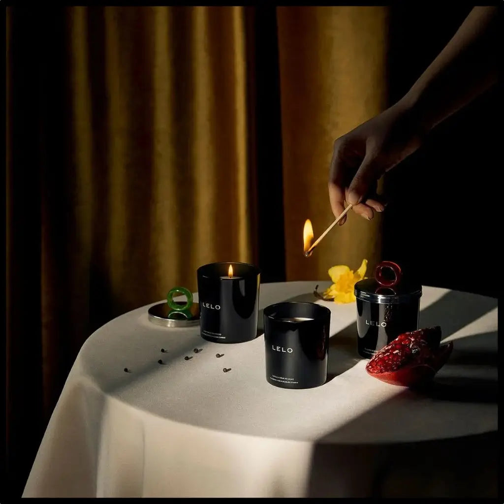 LELO Flickering Touch Massage Candles - Luxury Soy Wax Body Oil