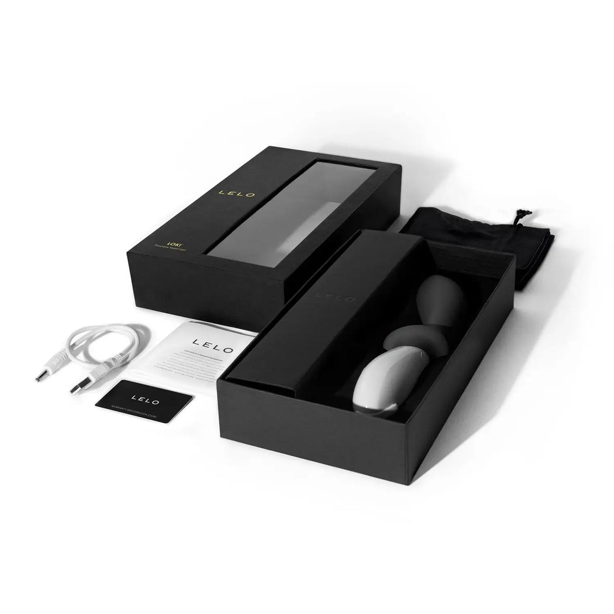 LELO Loki Prostate Massager - Luxury Vibrating P-Spot Stimulator Black