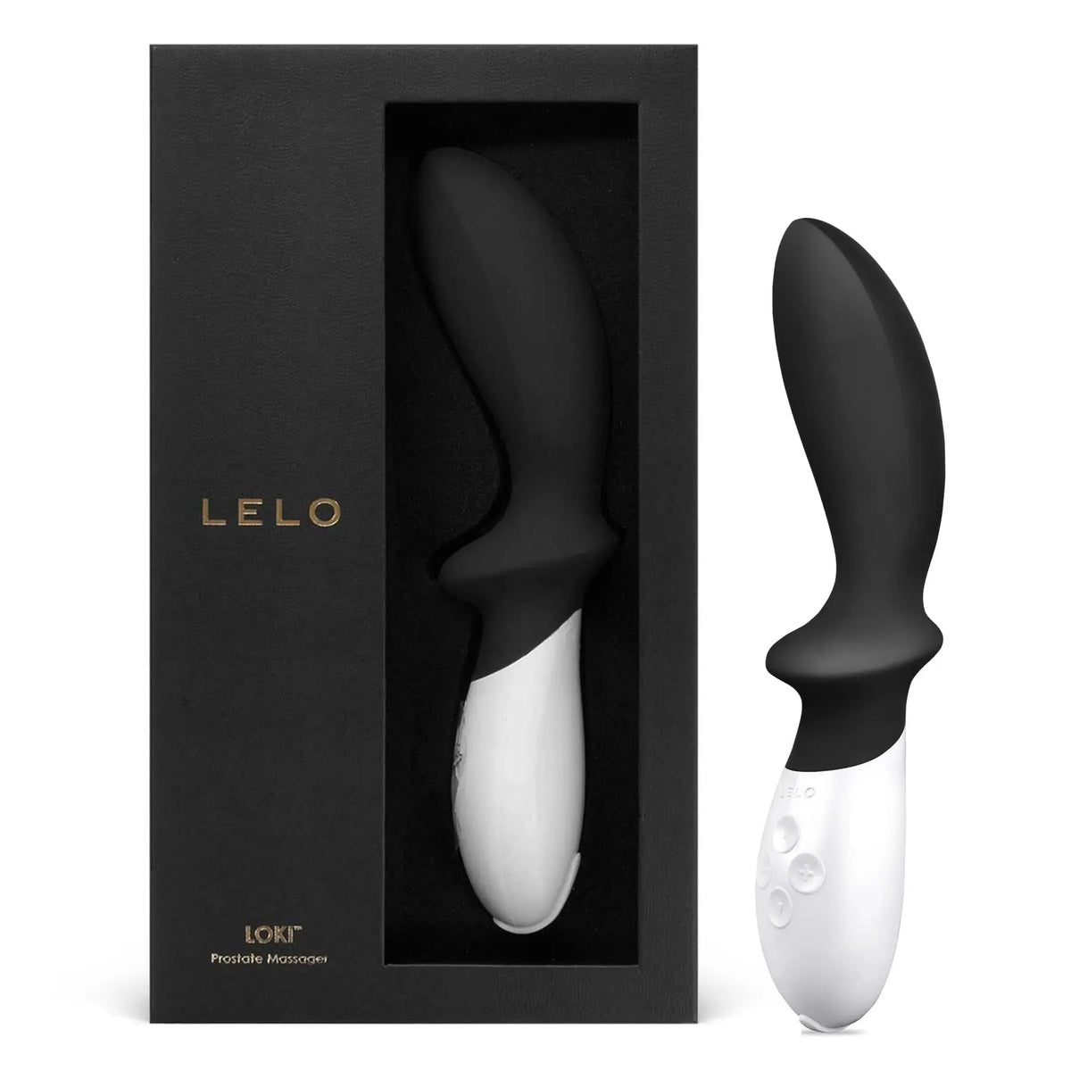 LELO Loki Prostate Massager - Luxury Vibrating P-Spot Stimulator Black