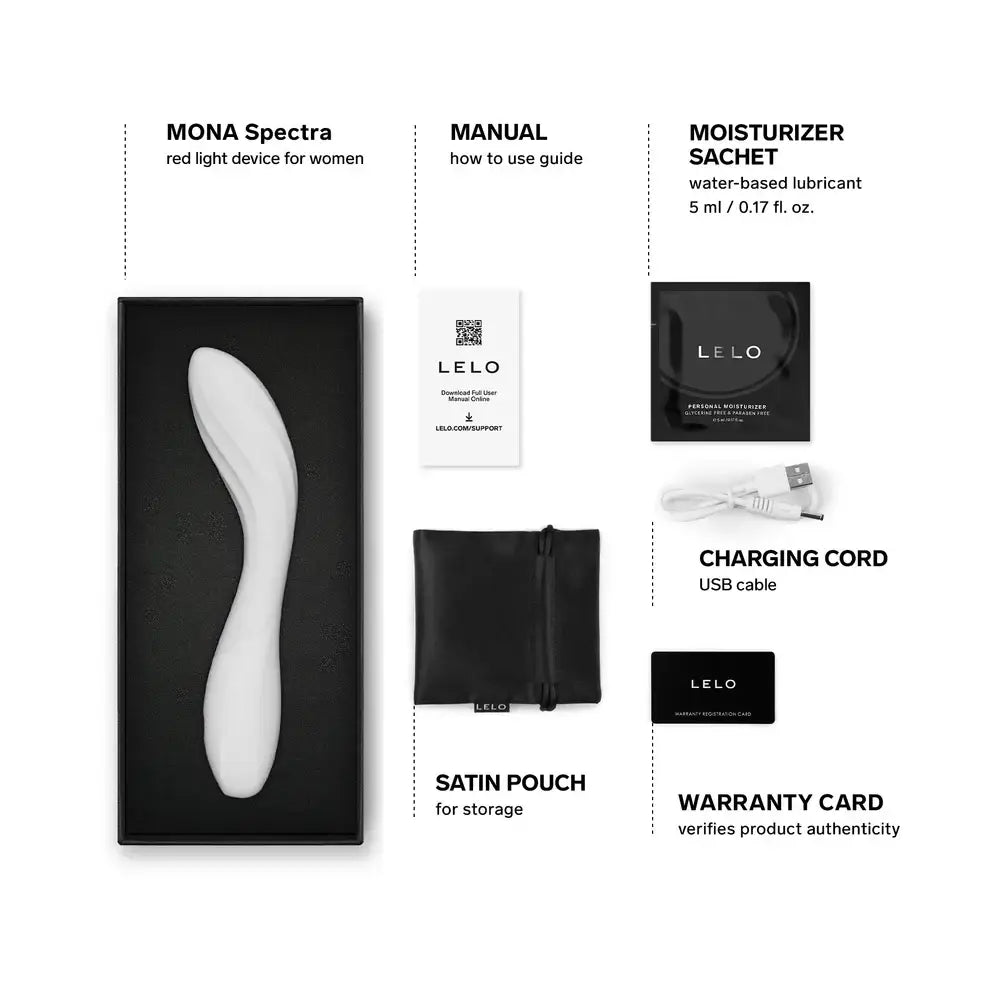 LELO Mona Spectra – Red Light G-Spot Vibrator & Intimate Wellness Massager