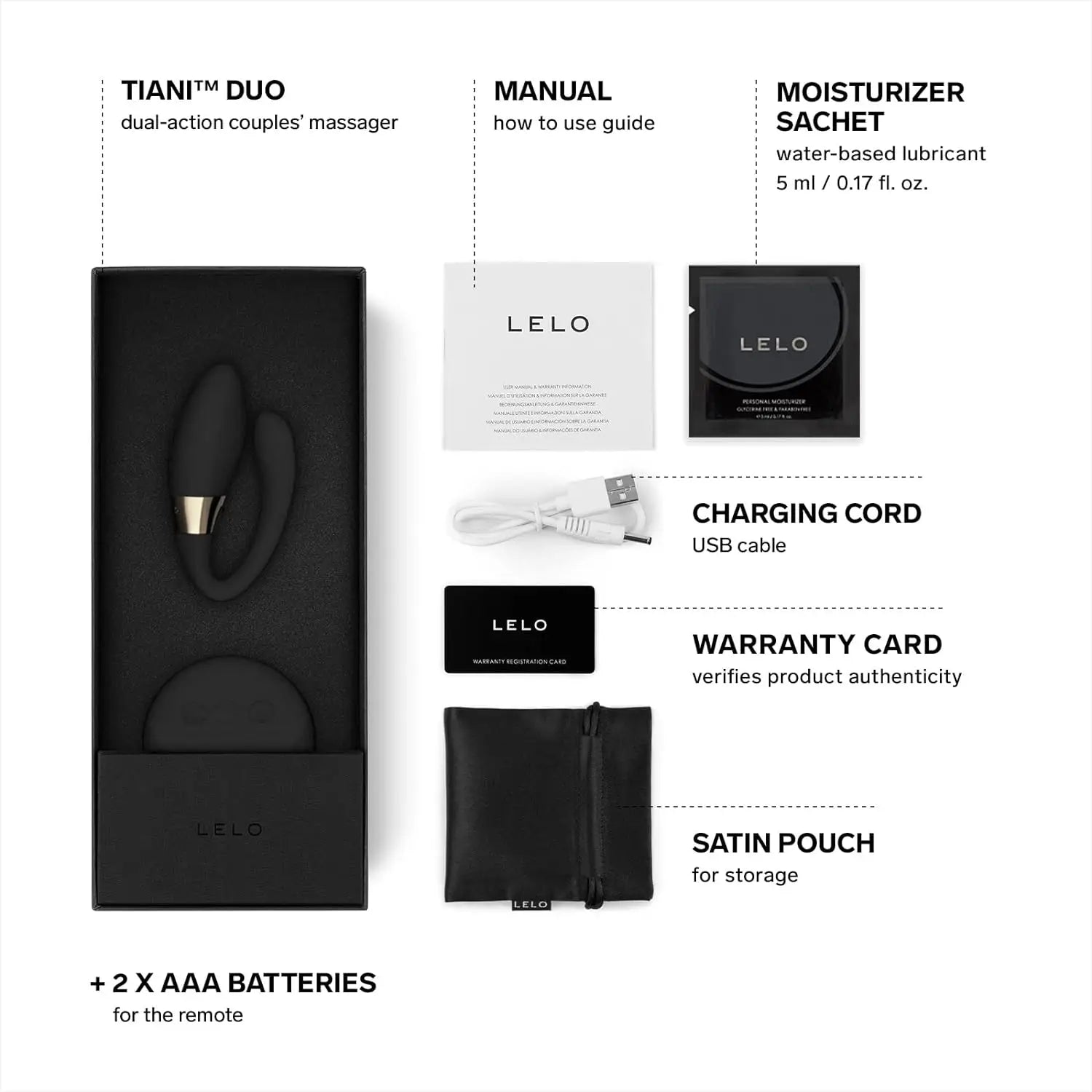 LELO Tiani™ Duo Dual - Action Couples' Massager - Rolik®
