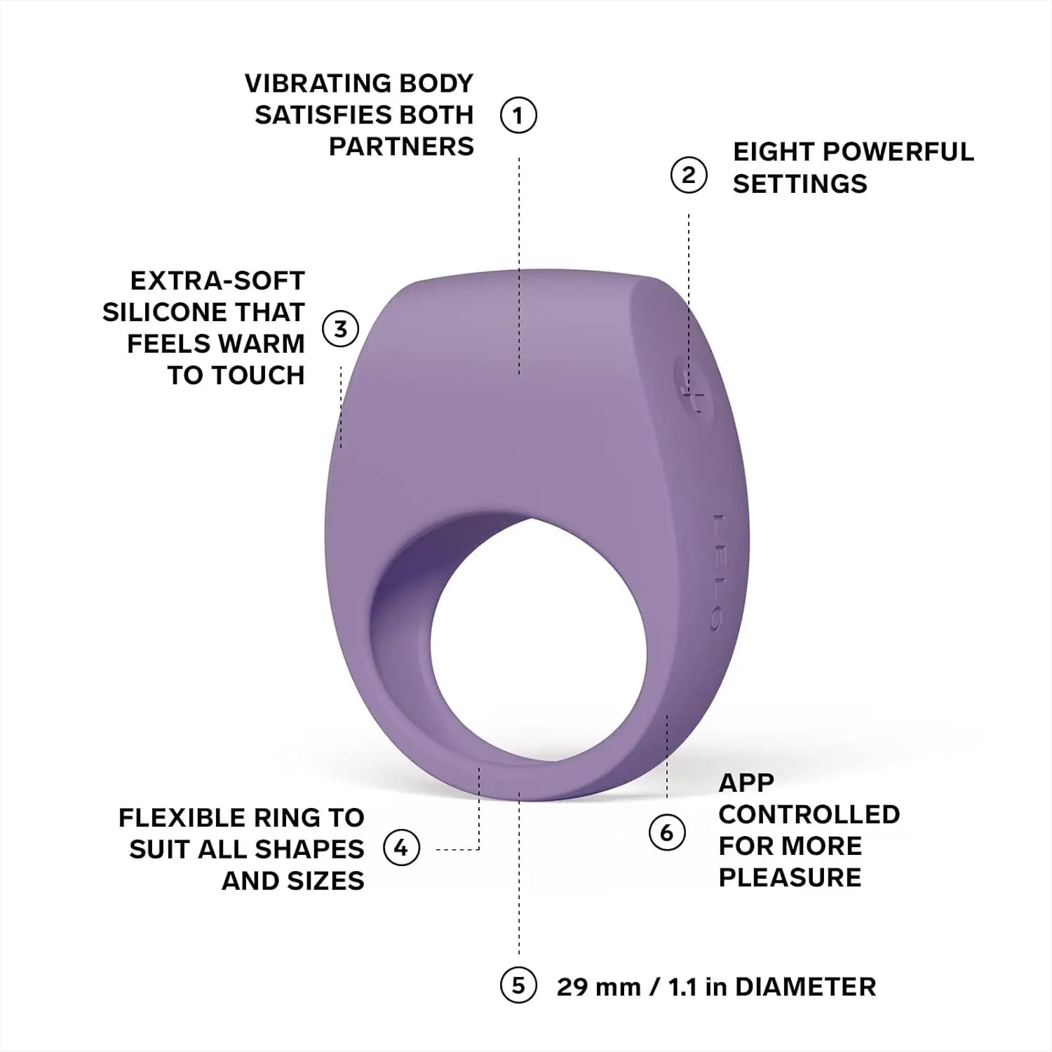 LELO TOR™ 3 Smart Vibrating Pleasure Ring - Rolik®