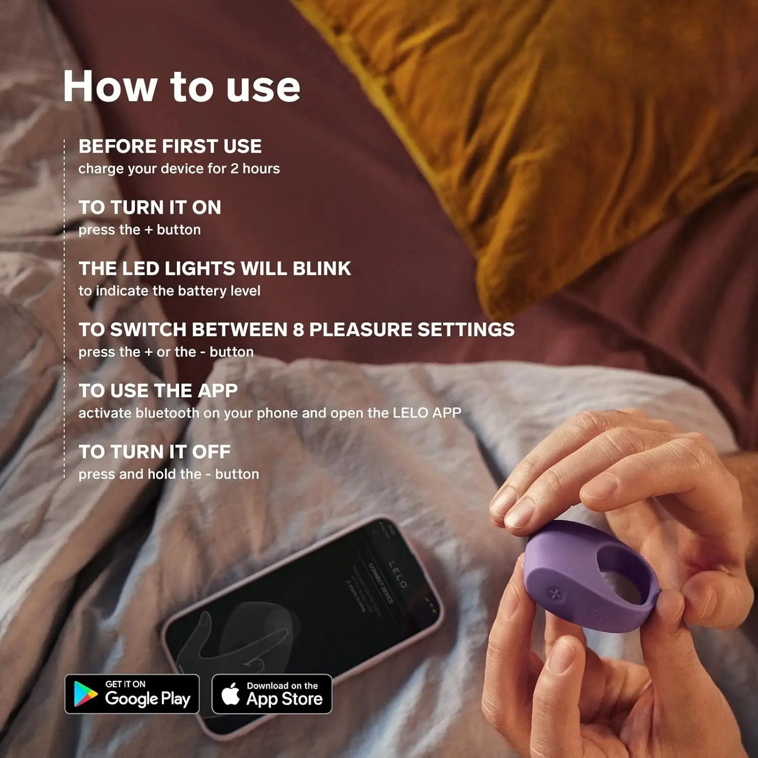 LELO TOR™ 3 Smart Vibrating Pleasure Ring - Rolik®