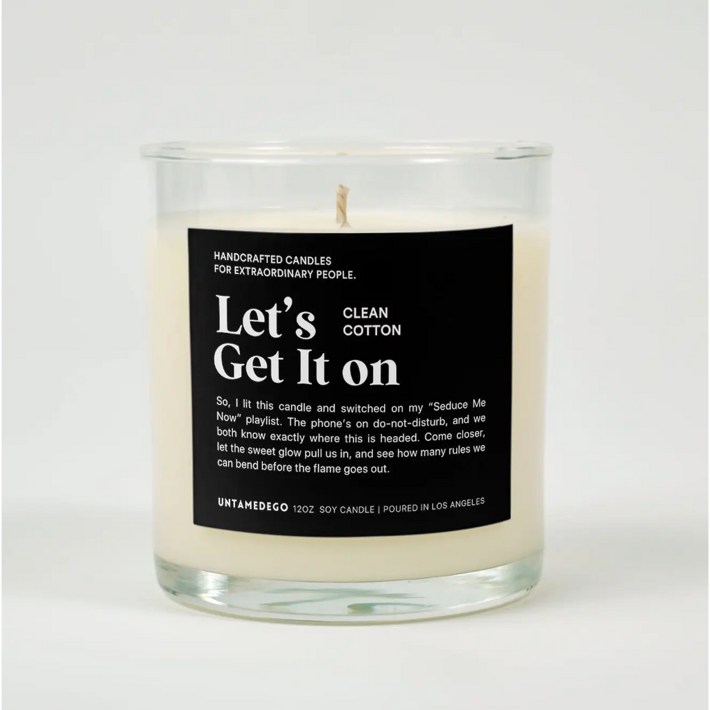 Let’s Get It On Glass Candle