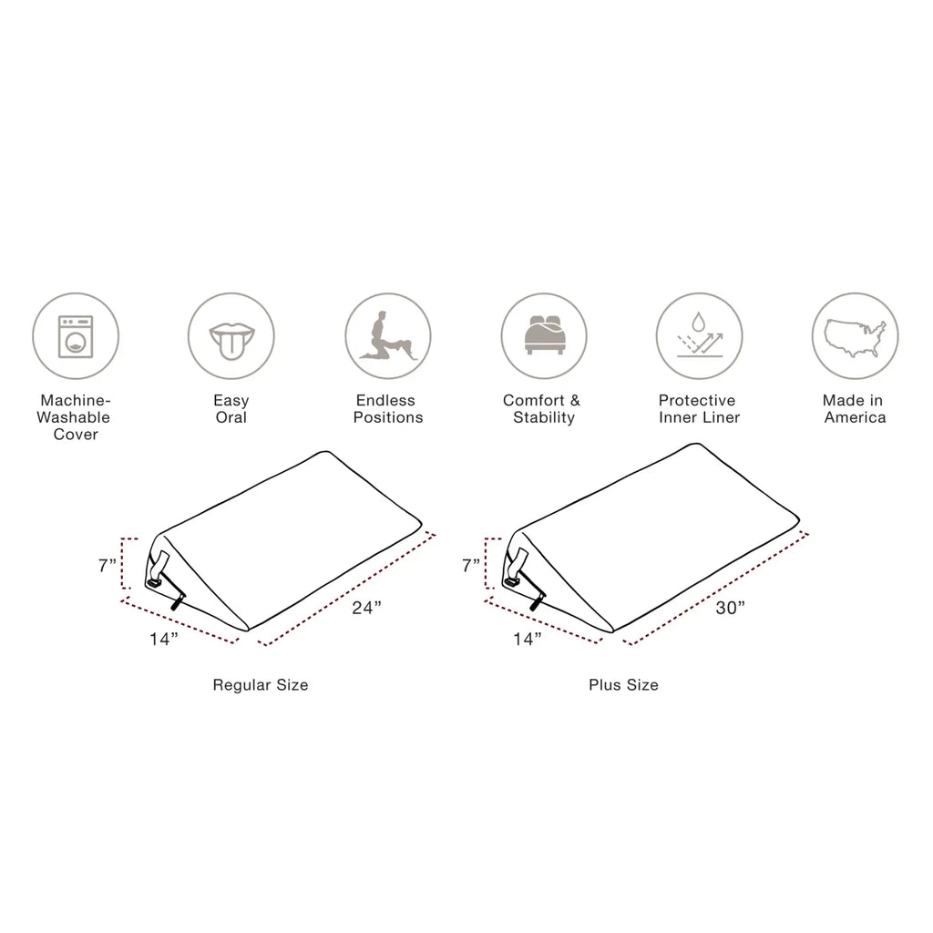 Liberator® Black Label Bondage Wedge Sex Pillow with Cuffs Rolik®