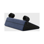 Liberator® Black Label Bondage Wedge Sex Pillow with Cuffs Blue Rolik®