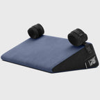 Liberator® Black Label Bondage Wedge Sex Pillow with Cuffs Blue Rolik®
