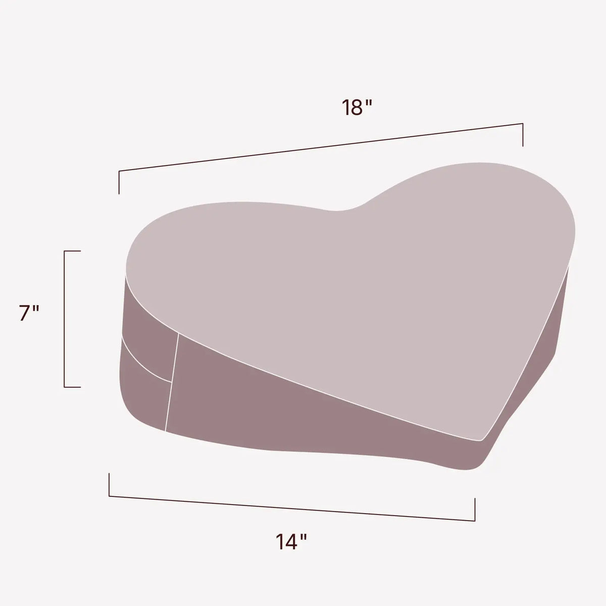 Liberator® Liberator Heart Wedge - Decorative Positioning Pillow