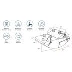 Liberator® Scoop Rocker Combo Sex Positioning Cushions with Cuffs - Furniture