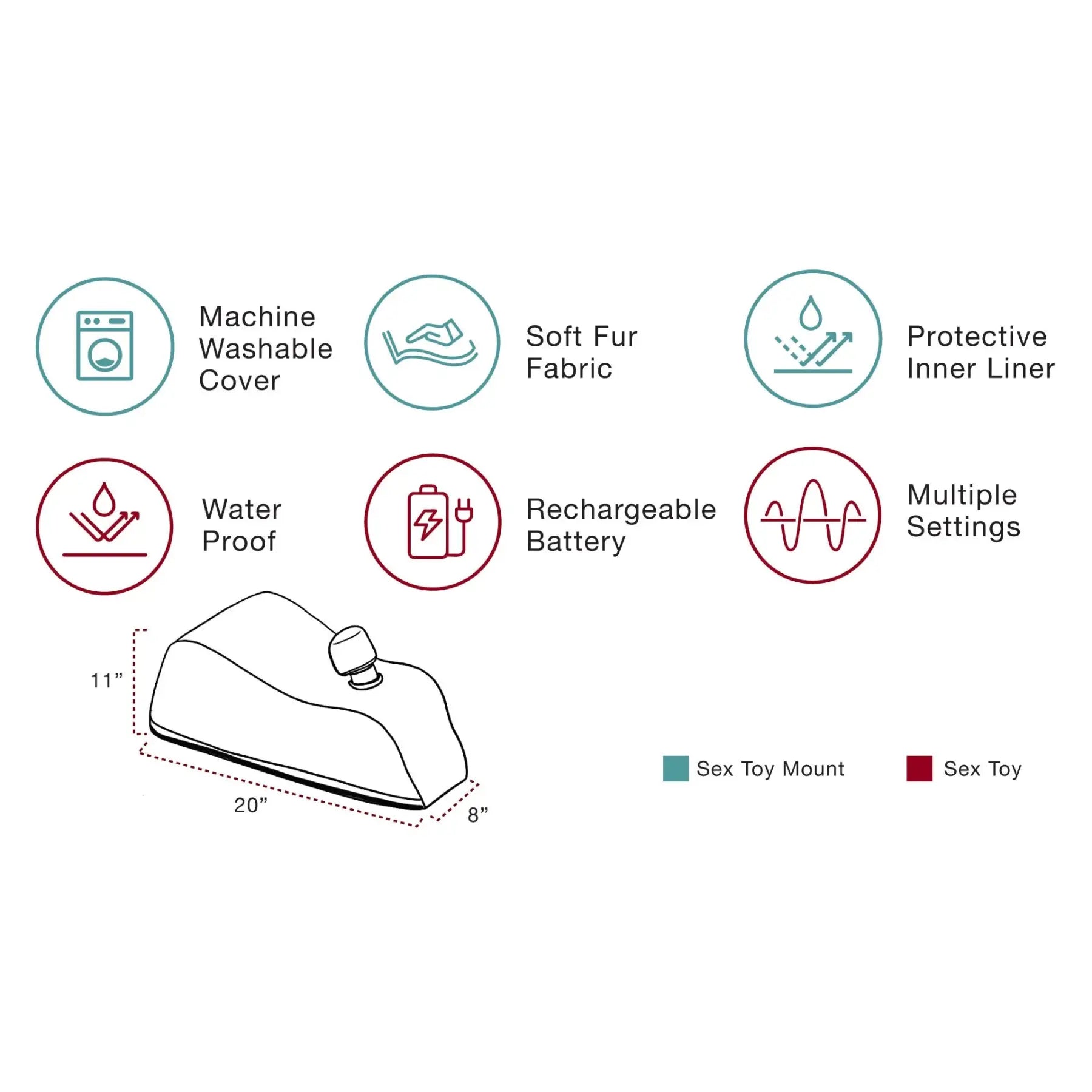 Liberator® Wanda Magic Wand Toy Mount - Furniture