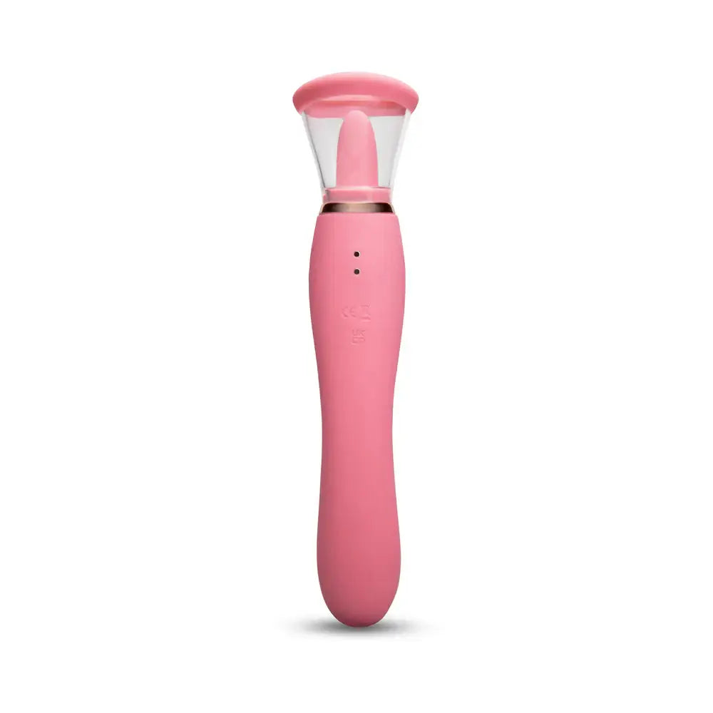 Pink Lick 3-in-1 Vibrator with Licking & Suction