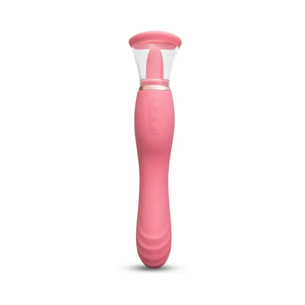 Pink Lick 3-in-1 Vibrator with Licking & Suction