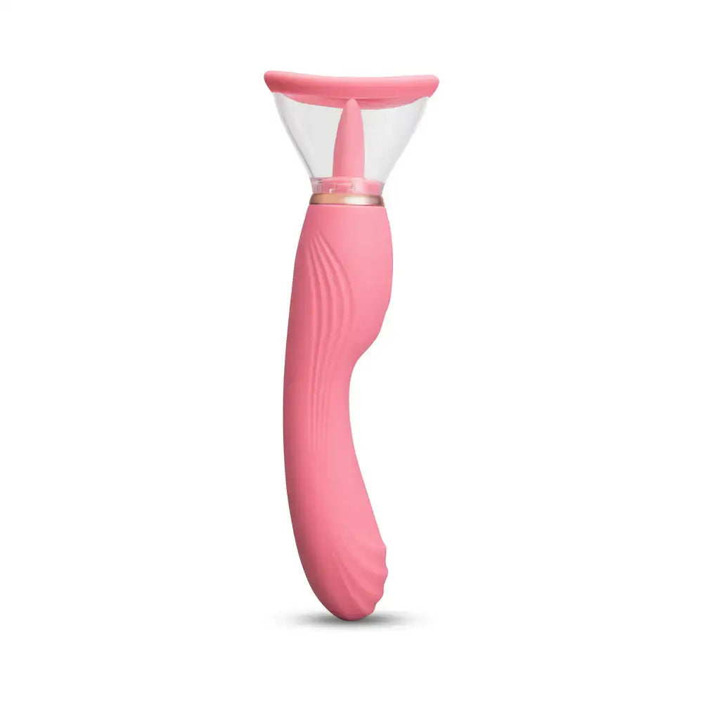 Pink Lick 3-in-1 Vibrator with Licking & Suction