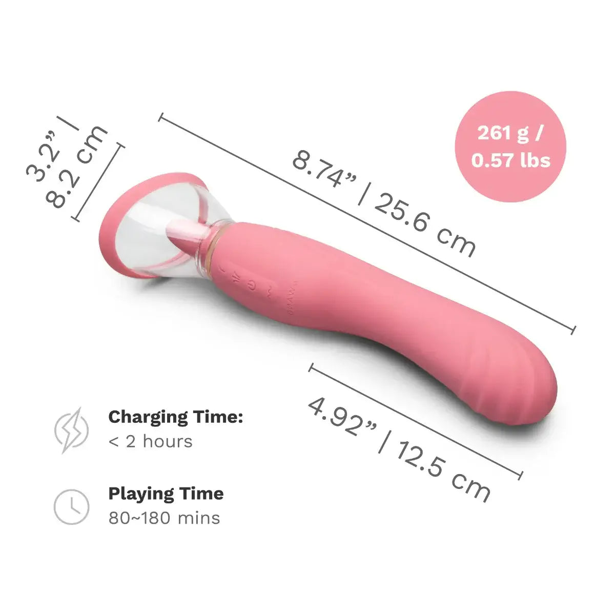 Pink Lick 3-in-1 Vibrator with Licking & Suction