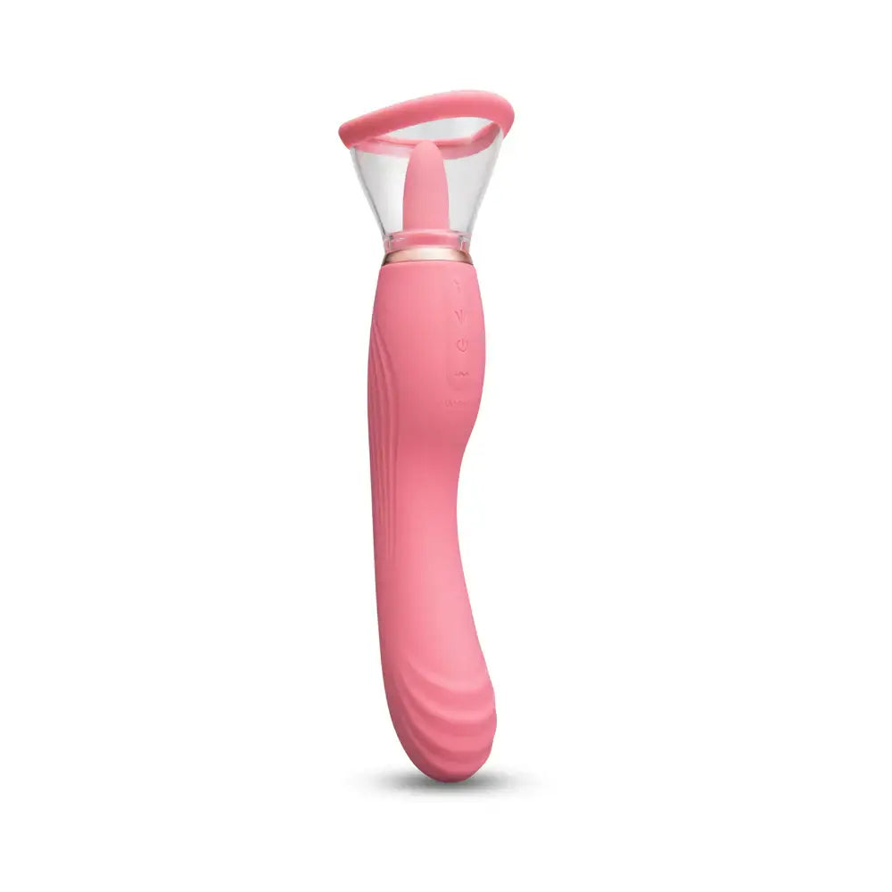 Pink Lick 3-in-1 Vibrator with Licking & Suction