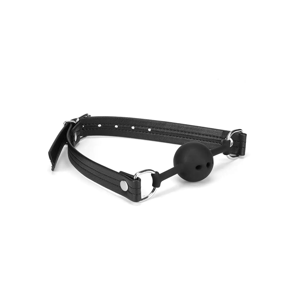 Black Bond Collection Silicone Ball Gag