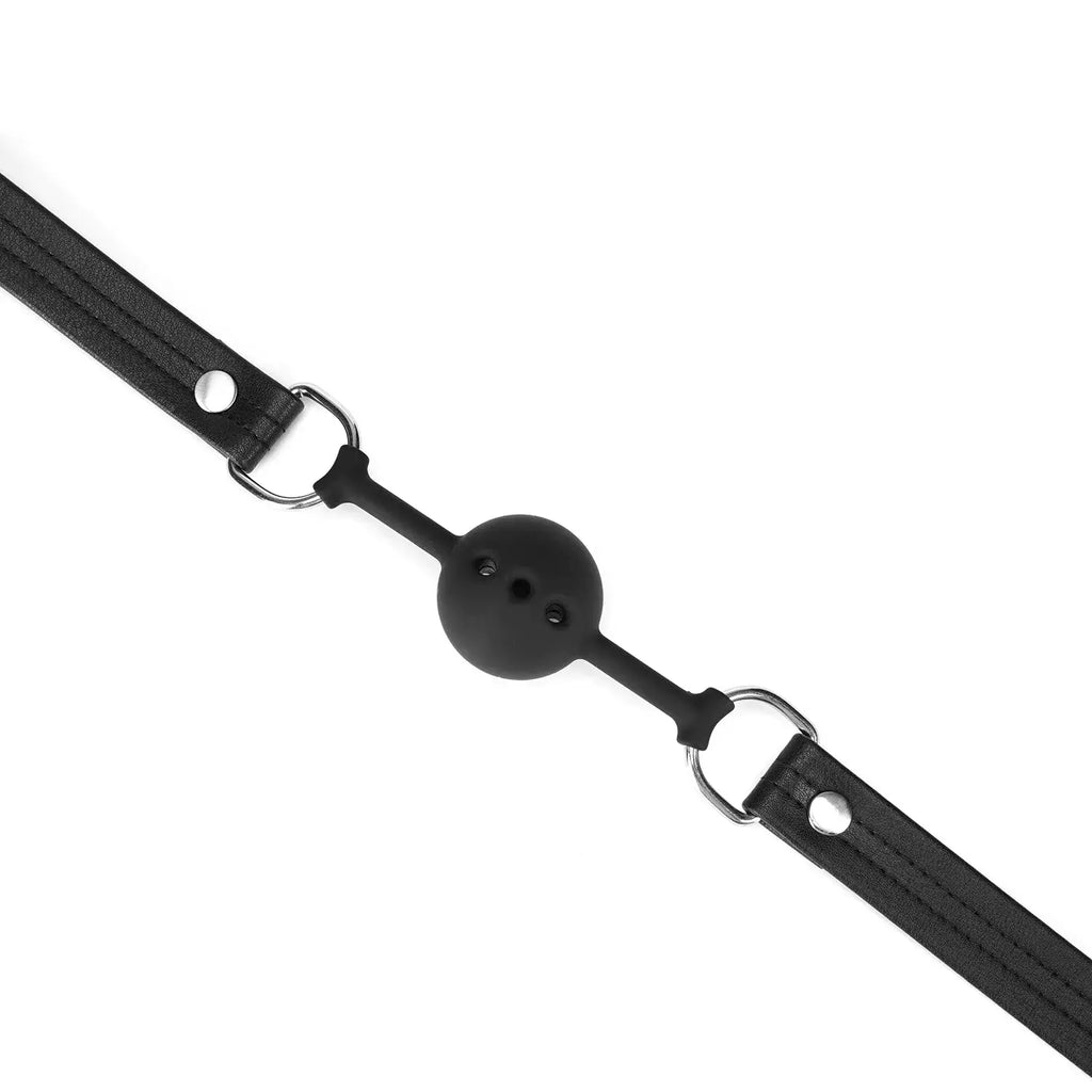 Black Bond Collection Silicone Ball Gag