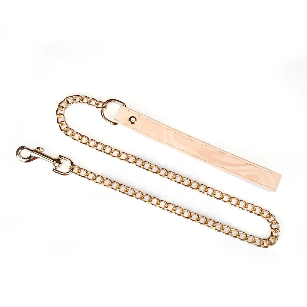 Boudoir Amor Collection Vegan Leather Collar with Leash